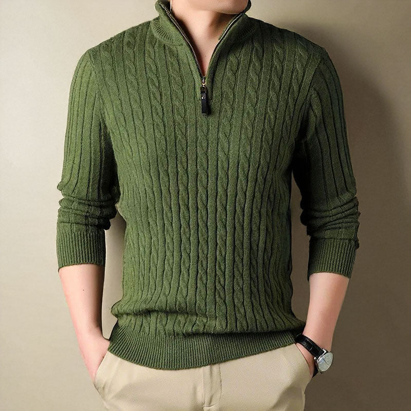 Premium Crafted Men's Zip Sweater